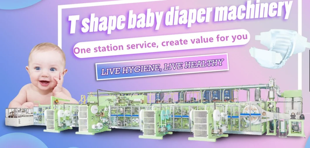 China Factory Diaper Production Line Baby Diaper Machine Manufacturing Machine in South Africa