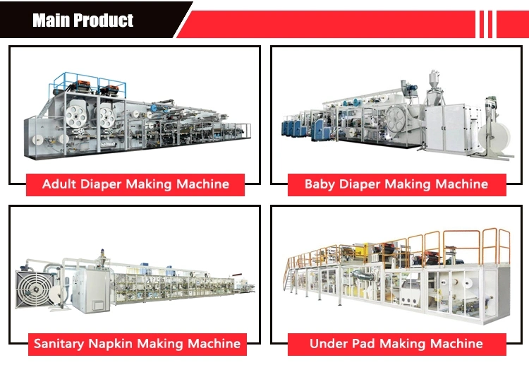 Dnw Fast and Semi Automatic Baby Diaper Making Machine   in China