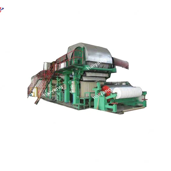 Usine de fabrication de papier Usine de paille de riz Bois Bambou Déchets de papier Recycler la pâte Rouleau de papier parent Serviette faciale Papier hygiénique Papier hygiénique Making Machine