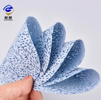 La Chine fabrique des tissus textiles non tissés soufflés à l'état fondu 100% PP pour les matériaux absorbant l'huile de couleur bleue et les lingettes industrielles