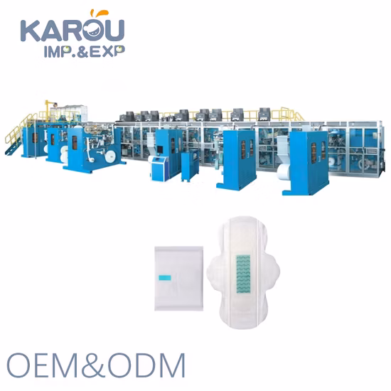 Tampons de machine de serviette hygiénique à bas prix servo complets faisant la machine